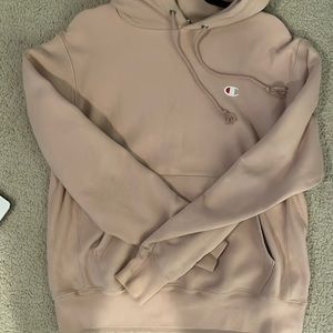 Champion pink hoodie. Originally from Urban Outfitters.